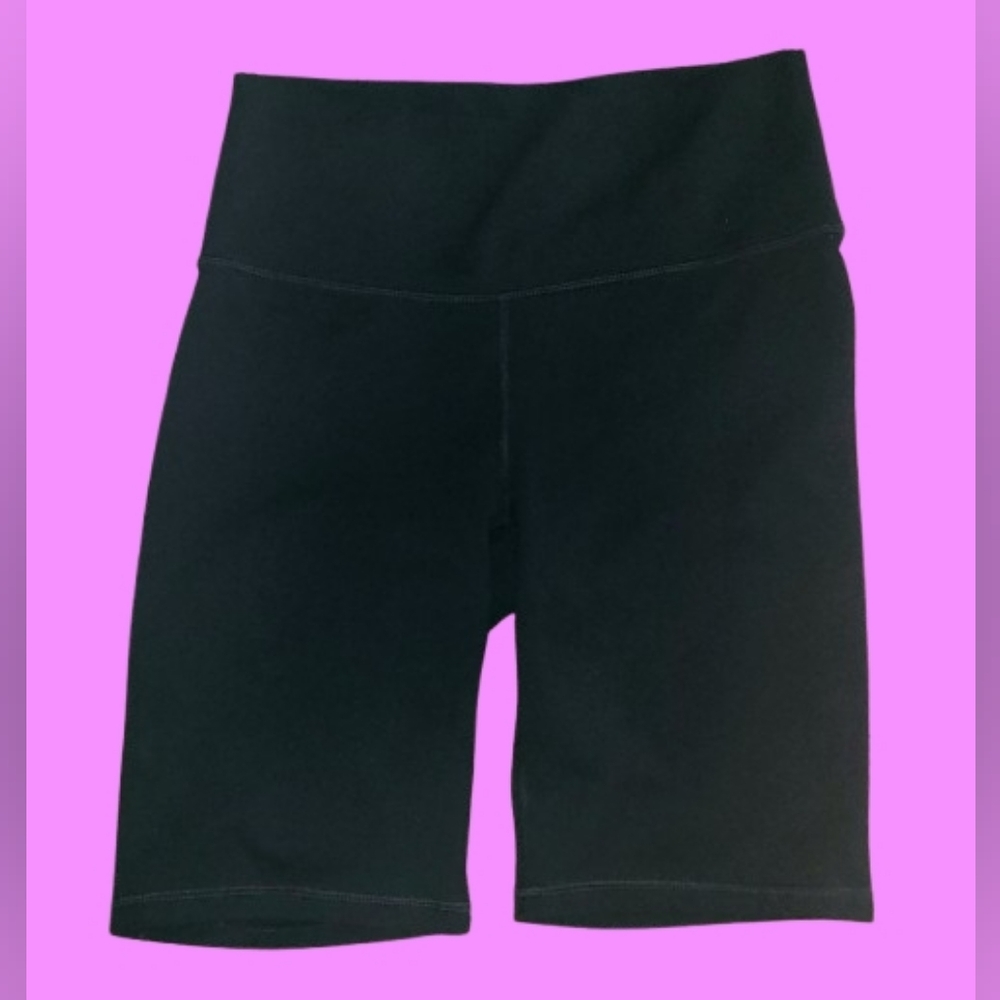 FABLETICS POWERHOLD Black High-Waist Biker Shorts, YOGA, xs, Athleisure
